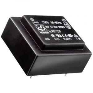 Bv ei 304 2751 Transformateur pour circuits imprimés 1 x 230 v 1 x 10 v/ac 2.1 va - Hahn