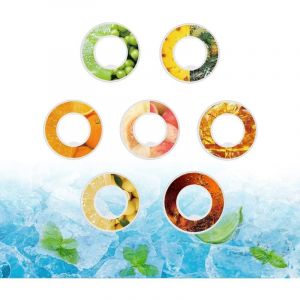 Fei Yu - Bouteille d'eau à air avec dosettes aromatisantes, dosettes parfumées aux fruits pour bouteilles d'eau, capsules aromatisantes, bouteilles
