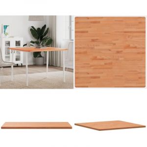 Dessus de table 90x90x2,5 cm carré bois massif de hêtre - Dessus De Table - Plateau De Table - Table Ronde - Table Carrée - Bois Massif - Home &