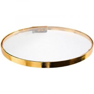 &Eacute;tag&egrave;res flottantes &agrave; fixation murale, d&eacute;coration murale dor&eacute;e, &eacute;tag&egrave;re suspendue en verre et fer, &eacute;tag&egrave;re flottante ronde &agrave; monter soi-m&ecirc;me, support