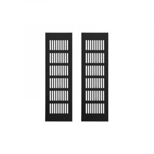 Grille Aération Aluminium 2 Pièces Grille d'Aeration Grille de Ventilation Rectangulaire Grille d'Aeration en Alliage Grille Daération Extérieure