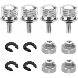 Kit de fixation de selle et garde-boue &agrave; 8 boulons, support de selle de moto en aluminium, filetage 1/4-20 pour Harley-Davidson Sportster Touring