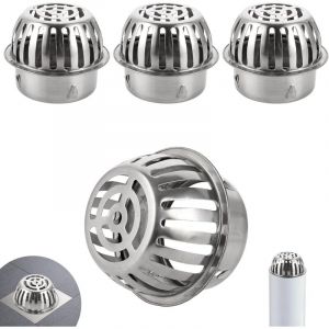 4 Pi&egrave;ces Prot&egrave;ge Goutti&egrave;re, Robustes et Faciles &agrave; Utiliser, Crapaudine de Goutti&egrave;re, &Eacute;vite le Blocage des Tuyaux, Grille Goutti&egrave;re Anti Feuilles,