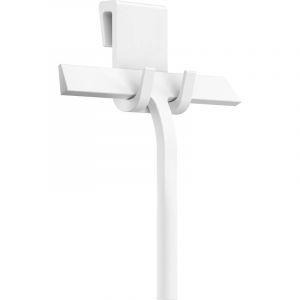 Raclette de Douche en Silicone Blanc Largeur de 23 cm - avec Suspension - Raclette pour Salle de Bains enl&egrave;ve sans Laisser de r&eacute;sidus - Nettoyeur de