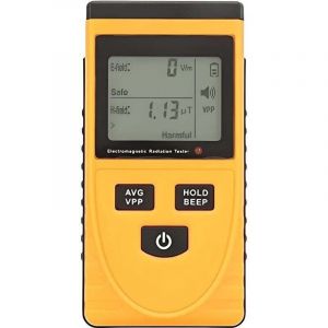 Compteur Geiger- D&eacute;tecteur de Rayonnement Electromagn&eacute;tique EMF Portable avec Alarme Sonore et Lumineuse Testeur de Rayonnement de Champ Magn&eacute;tique