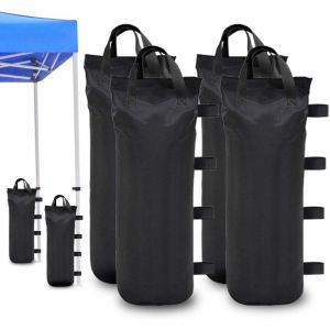Bluedeer - Sacs Lest Sable pour Tentes Barnum Pliant Poids Lesté pour Tonnelle,Noir 12 Pièces/Ensemble,Sac lestage Sable(Noir Sac de Sable)