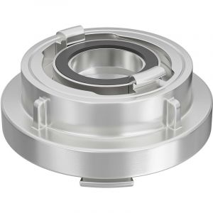 Accouplement r&eacute;ducteur Storz B/75 mm &agrave; C/52 mm &ndash; 62 x 126 x 126 mm &ndash; en Aluminium &ndash; avec Manchon 120&deg; &ndash; Raccord pour Tuyaux pompier Irrigation