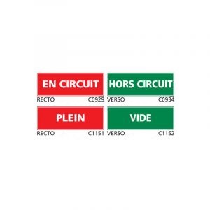 Signaletique.biz France - Panneau et Pictogramme de Signalisation danger &eacute;lectrique - Plastique pvc 1,5 mm - 980 x 350 mm
