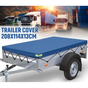 Bache Remorque,B&acirc;che de Remorque &Eacute;tanche avec Corde en Caoutchouc, B&acirc;che Protection Plate 208 x 114 x 13 cm,B&acirc;che de Remorque Renforc&eacute;e,pour de