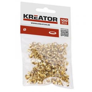 Sachet de 100 oeillets laiton oeillets 7mm krt616105 kreator
