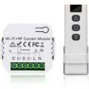 Kit de commande de volet roulant, commande du moteur de volet roulant, t&eacute;l&eacute;commande RF + module r&eacute;cepteur, port&eacute;e jusqu'&agrave; 100 m, interrupteur pour