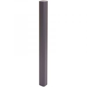 Poteau en aluminium Sarthe cl&ocirc;ture WPC, poteau pilier, syst&egrave;me enfichable, 98cm, gris