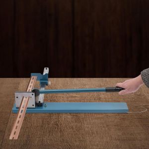 Coupe-rail DIN Coupe-rail Coupe-rail Double Trou Machine de d&eacute;coupe de rail avec r&egrave;gle Coupe de rail en aluminium Machine de d&eacute;coupe Manuel Guide de