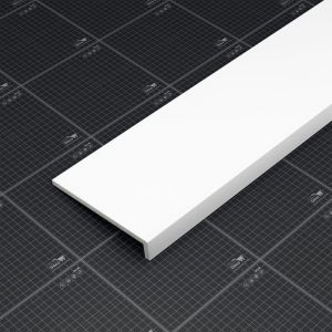 Appui de fenêtre PVC l. 20 cm x ép. 9 mm - Blanc - 160 cm