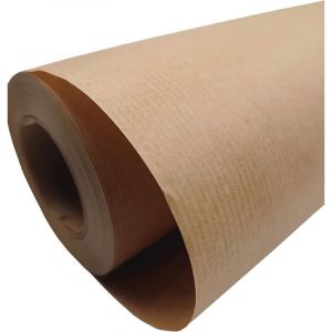 44 cm - 50 m papier kraft marron, papier d'emballage, rouleau de papier Kraft Idéal pour l'artisanat, emballage cadeau, papier d'emballage, papier