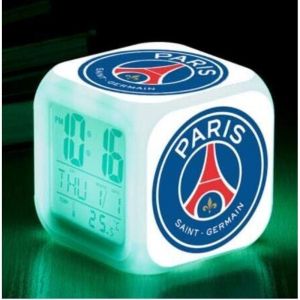 Club de Sport Football LED r&eacute;veil r&eacute;veil Horloge num&eacute;rique Lumineuse 7 Couleurs Montre Mini Enfants r&eacute;veil de Chevet-