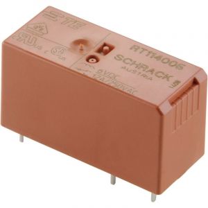 Relais pour circuits imprimés Te Connectivity RT424024 6-1393243-8 24 v/dc 8 a 2 inverseurs (rt) 1 pc(s) S71502