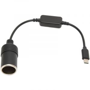 Choyclit - 5V usb c Mle vers 12V Voiture Allume-cigare Femelle Convertisseur D'adaptateur D'alimentation, Adaptateur usb vers 12V dc pour