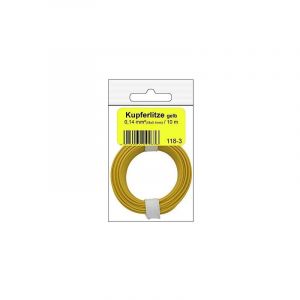 Donau Elektronik - 1183SB flex fil unique en sac, jaune, 10 m gmbh 118-3SB