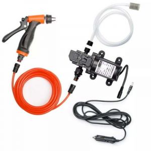 Kit de pompe de lavage 12 V 160 PSI, nettoyeur haute pression &eacute;lectrique portable pour voiture, maison et usage ext&eacute;rieur.