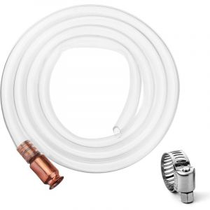 Pompe &agrave; siphon 2,5 m, tuyau de siphon &agrave; essence, pompe &agrave; tuyau de siphon, pompe manuelle, tube de tuyau transparent, pompe &agrave; eau manuelle, tuyau de