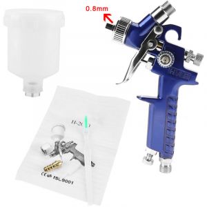 TONYSA H-2000A Bulle professionnelle de 0,8 mm 125 ml pistolet pneumatique pour la r&eacute;paration de la peinture automobile (0,8 mm)