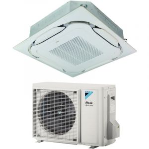 Daikin Bluevolution Climatiseur Cassette Round Flow 18000 Btu FCAG50B + RZAG50A R-32 Wi-Fi en option avec grille standard incluse