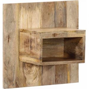 Table de chevet-Table de nuit 50x27x50 cm bois massif de manguier brut 887586