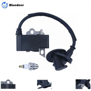 Bluedeer - Module de Bobine d'Allumage pour Tronçonneuse Stihl MS171, MS181, MS211, MS211C – Pièce Détachée avec Bougie d'Allumage Référence 1139 400