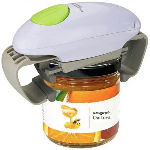 One Touch Ouvre Bocal Automatique,Multifonction Ouvrir des bocaux et vaisseaux(Piles non incluses)