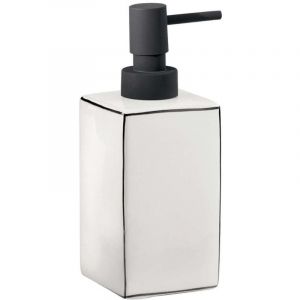Sapho Accessoires de salle de bains Gedy Distributeur de savon Lucrezia, blanc/noir LC80