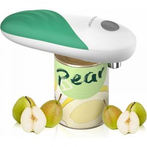 Ouvre-Bo&icirc;te Electrique &agrave; Bord Lisse One Touch, Ouvre-Bocal Automatique Avec Fonction D&eacute;marrage & Arr&ecirc;t Automatique &agrave; Simple Touche, Gadget de Cuisine