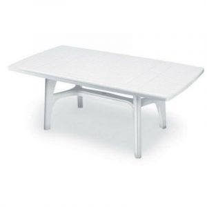 Table en résine blanche 180x95 cm. président 1800
