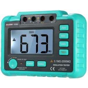 Testeur de r&eacute;sistance d'isolement num&eacute;rique LCD m&eacute;gohmm&egrave;tre m&eacute;gohmm&egrave;tre DC250V/500V/1000V AC750V