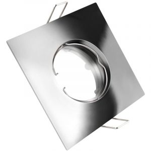 Kit anneau fixe en m&eacute;tal carr&eacute; chrom&eacute;