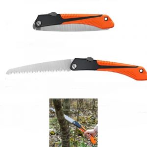 Scie à Elaguer, Scie Pliante à Main, Scie bois, Scie Pliante pour Emondage, Jardinage, Couper Bois, Tuyaux, PVC, Métal Non-ferreux, Usage de Camping