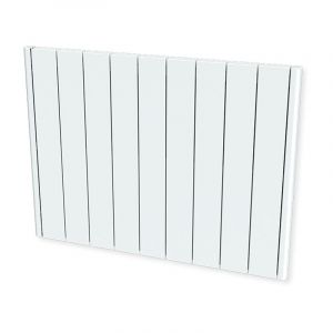 Carrera - Radiateur à inertie 2000W - Pierre naturelle - Horizontal et plat - Blanc