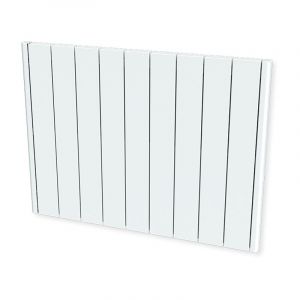 Carrera - Radiateur à inertie 2000W - Pierre naturelle - Horizontal et plat - Blanc - Blanc