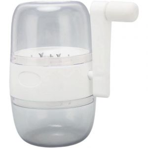 Moulin à noix, manivelle, dents en ABS, poignée antidérapante, lames en acier inoxydable, hachoir à noix manuel pour l'ail