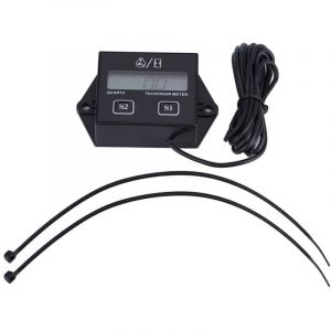 Tachymètre numérique lcd tachymètre/compteur horaire testeur de régime pour moto à moteur à essence 2/4 temps