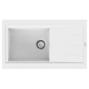 CAREA - &Eacute;vier &agrave; encastrer OM&Eacute;GA 1 bac Blanc