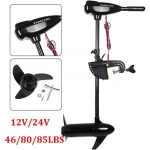 Senderpick - 80LBS Moteur &eacute;lectrique hors-bord &eacute;lectrique 800 w 12 v Moteur &eacute;lectrique hors-bord Moteur pour bateau de p&ecirc;che