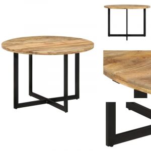 Vidaxl - Table à dîner 110x75 cm Bois de manguier massif - Table à Manger - Table Ronde - Table En Bois - Meubles De Salle à Manger - Mobilier Moderne