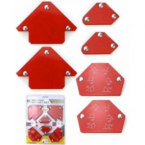 Jamais UTILIS&Eacute;]6 Pi&egrave;ces Aimant Soudure, Positionneur Soudure Magn&eacute;tique Angle Soudure 30&deg;/45&deg;/60&deg;/75&deg;/90&deg;/105&deg;/120&deg;/135&deg;, Force de Maintien