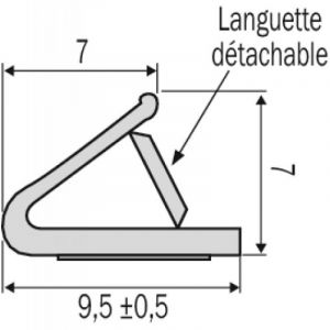 Joint polychloroprène thermique et phonique coupe-feu pour menuiserie plate rouleau 75 m - JOINT DUAL