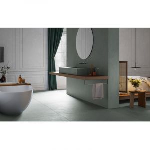 Carrelage grès cérame effet argile ARGILA Mosaïque Stripes 120x1,5cm Crème - Sable - Structuré léger - boîte de 0.72 m2 - Mosaïque Stripes 120x1,5cm