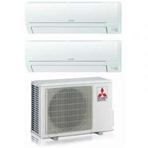 Dual Split Air Conditioner Series smart msz hr 9000+12000 avec MXZ-2HA50VF Gas R-32 Wi-Fi Optional 9+12 - new - Mitsubishi Electric