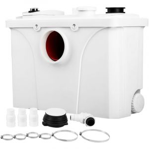 Tolletour - Pompe et station de relevage Broyeur Sanitaire pour wc 700W Pompe Automatique pour Eliminer Les Eaux Usées Douche Lavabo