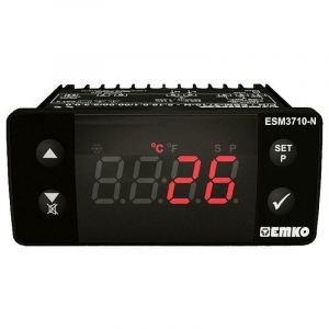 Emko - ESM-3710-N 2 points de réglage Régulateur de température ptc -50 à 150 °c Relais 16 a (l x l x h) 71 x 76 x 34.5 mm S609792