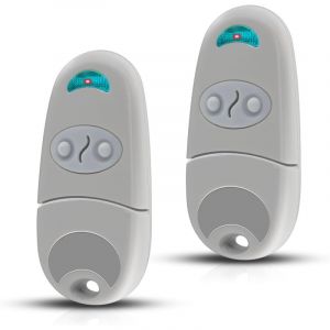 T&eacute;l&eacute;commande de Portail 433,92 MHz &ndash; Compatible avec T0P432NA &ndash; 2 Canaux, 2 T&eacute;l&eacute;commande + 2 Paire de Piles Bouton &ndash; Pour Portes de Garage & Portails